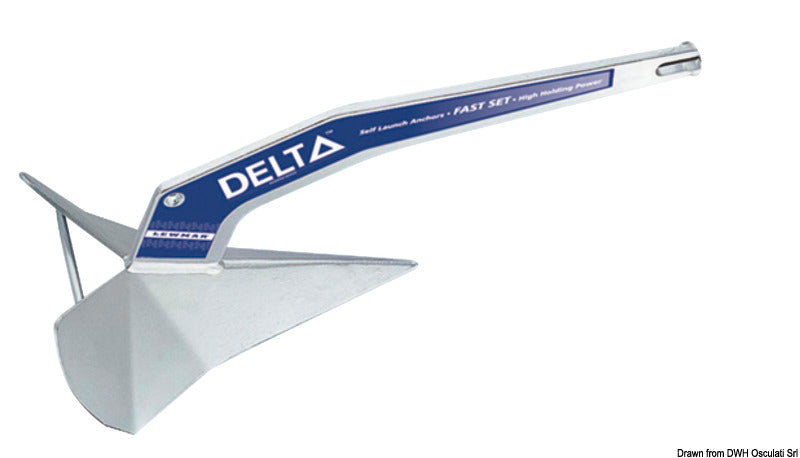 LEWMAR Delta® sinkkipinnoitettu teräsankkuri