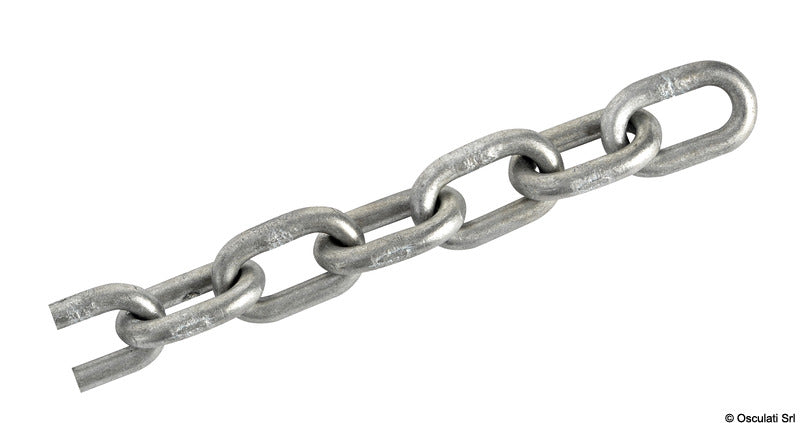 Hot-galvanized calibrated chain, Grade 70 high-resistance type