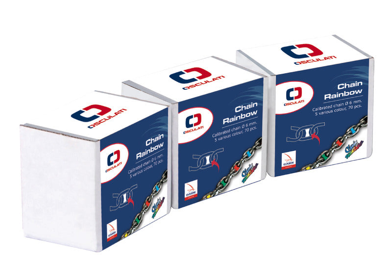 Ketjun sateenkaaritussisarja, eri värejä