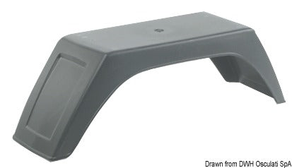 Mudguard for boat trailer wheels