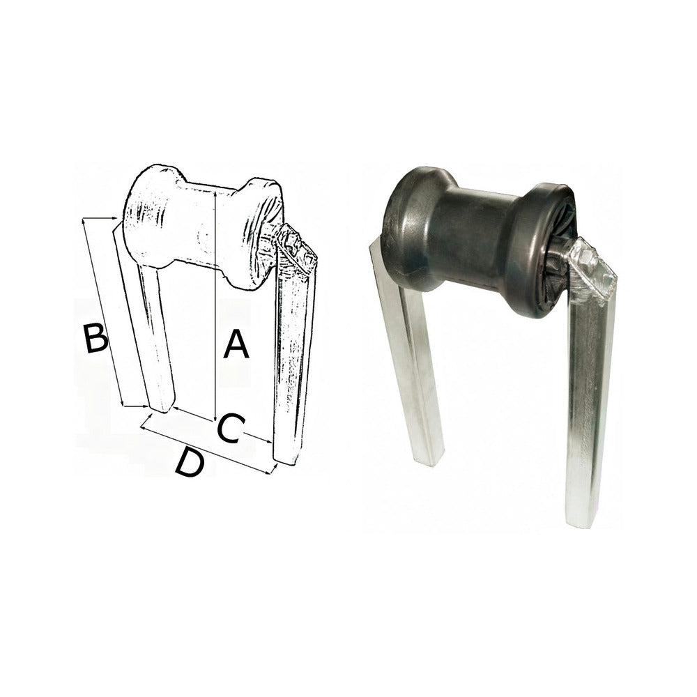 Keel central roller