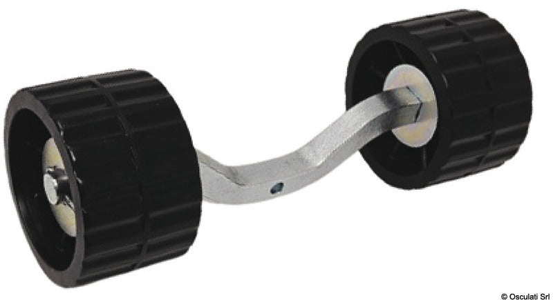 Side rollers with butterfly bracket