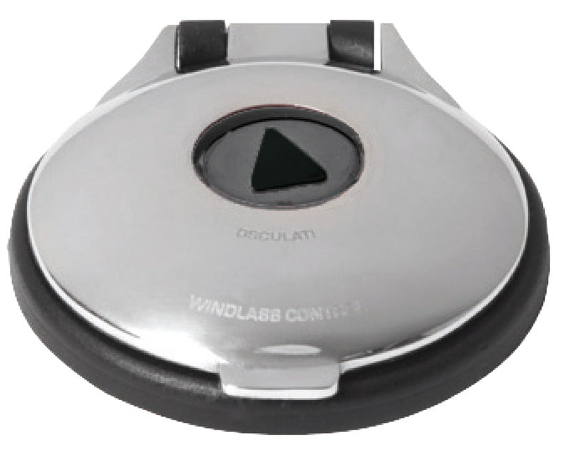 Jalkakytkin vinssin sähköiseen ohjaukseen, ruostumattomasta teräksestä valmistettu kansi