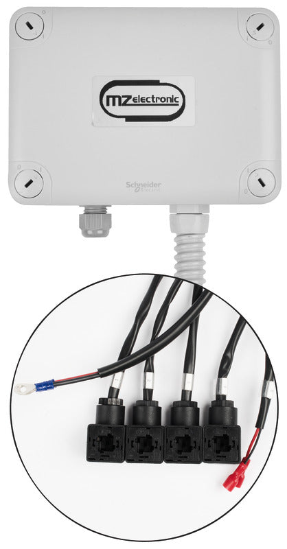 Radio-ohjaus kiinteällä paneelilla ja keskusyksiköllä laivalle