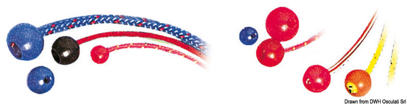 Nailoniset pysäytyspallot, eri värejä