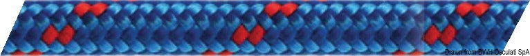 Double braid made of high-strength low-elongation polyester