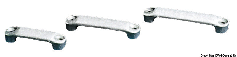 White nylon flat eye strap