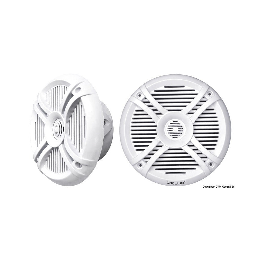 Pair of two-way speakers with programmable multico