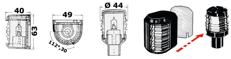 Utility Compact -navigointivalot enintään 12 m aluksille