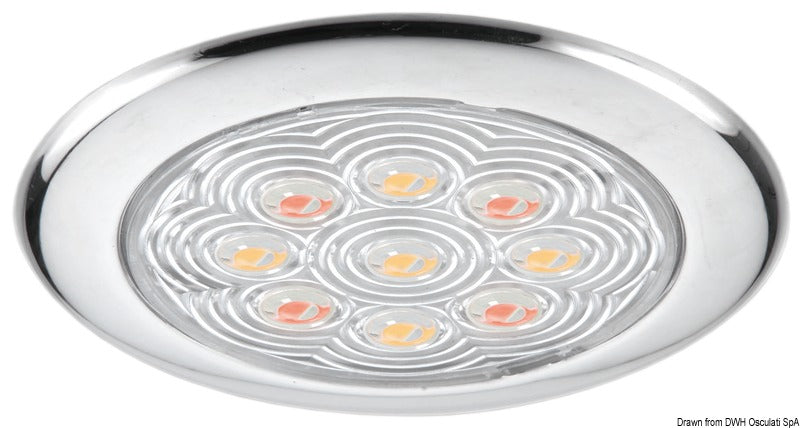 LED päivä/yö-kattovalaisin, upotusvapaa versio