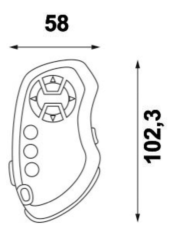 Wireless remote control for Classic Alderaban spotlight