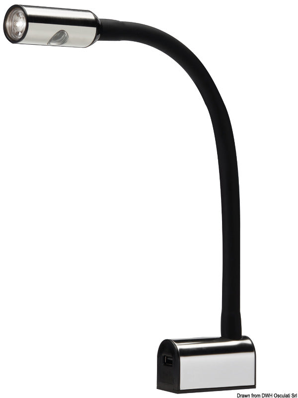 Ledledat LED-läsarmatur