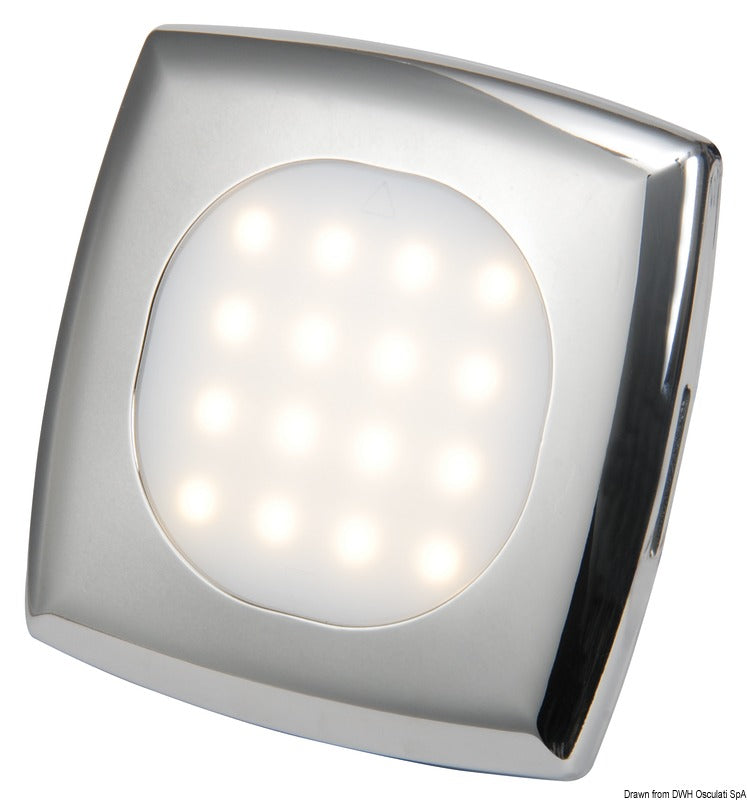 Kvadratisk infälld LED-takarmatur