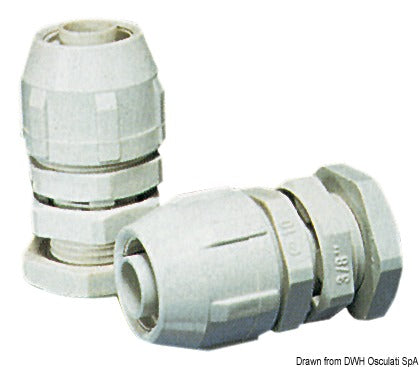 Joint between Cavoflex cable sheath and a box or bulkhead
