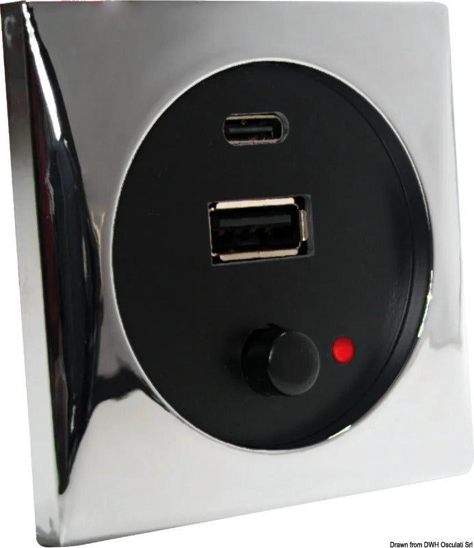 A+C USB-uttag