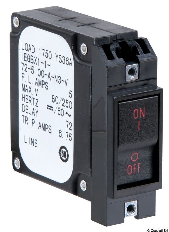 AIRPAX/SENSATA-vipukahvainen hydraulinen magneettinen virrankatkaisija ladattavalla automaattisulakkeella