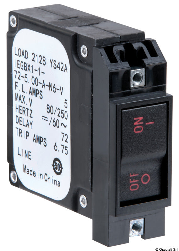 AIRPAX/SENSATA-vipukahvainen hydraulinen magneettinen virrankatkaisija ladattavalla automaattisulakkeella