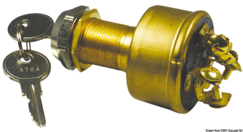Watertight ignition key
