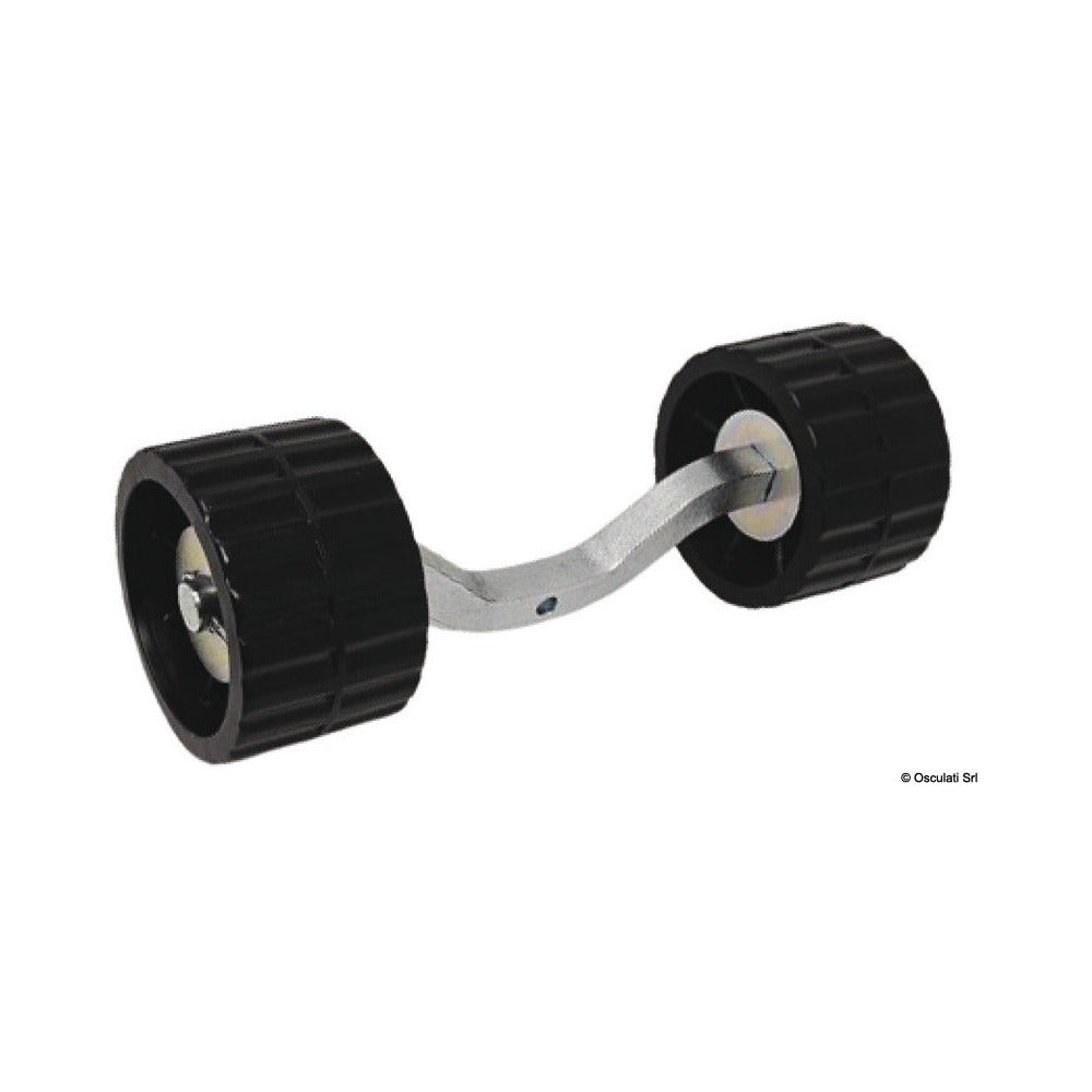 Side rollers with butterfly bracket