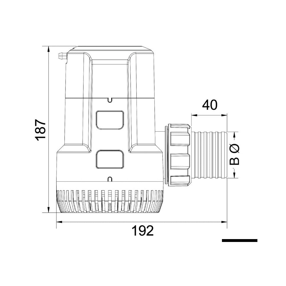 SuperFlow maxi bilge pump for submersion