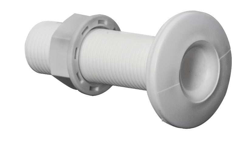 Valkoiset muoviset kierteitetyt iholiittimet