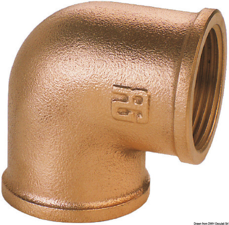 GUIDI bronze F-F 90° elbow