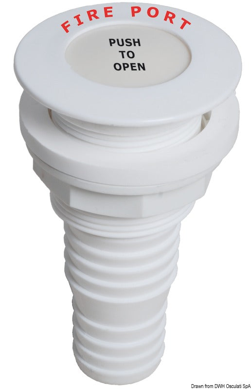 Paloportti letkusovittimella