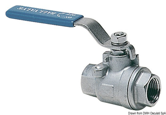 Shut-off full flow ball valve female/female