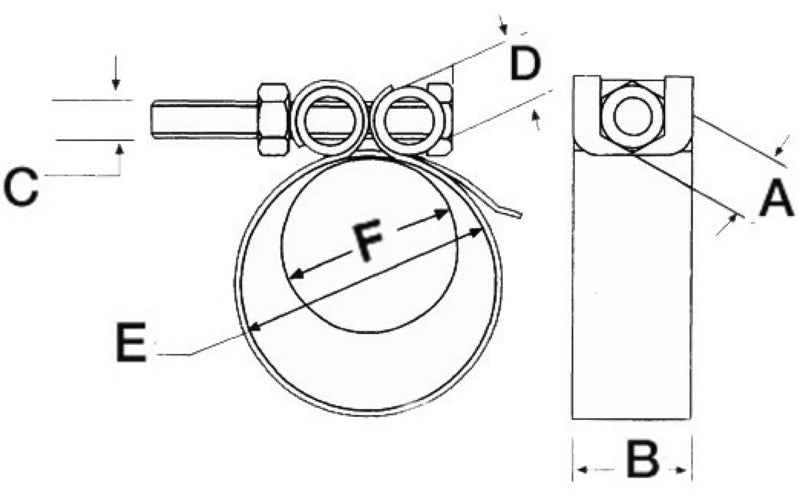 HEAVY DUTY hose clamps