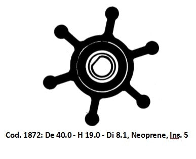 Impeller Ancor 1872 · Ø 40 × 19 mm