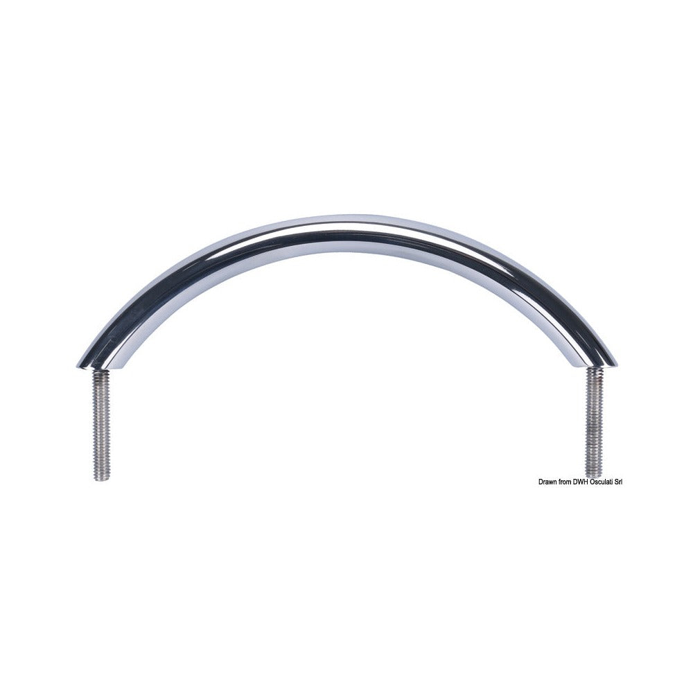 Oval tube grab rails