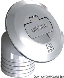 Kromattu messinkinen kannen täyteaine avaimella