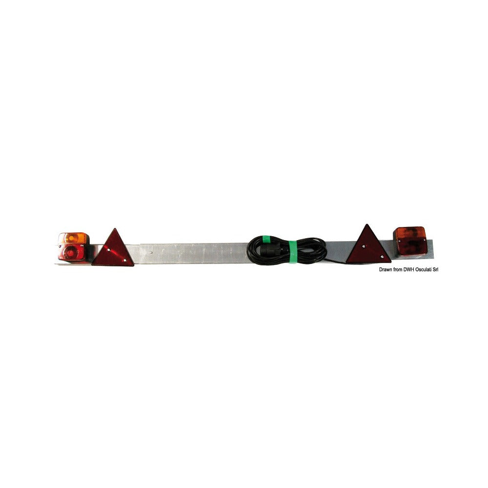 Rear bar with dynamic LED lights