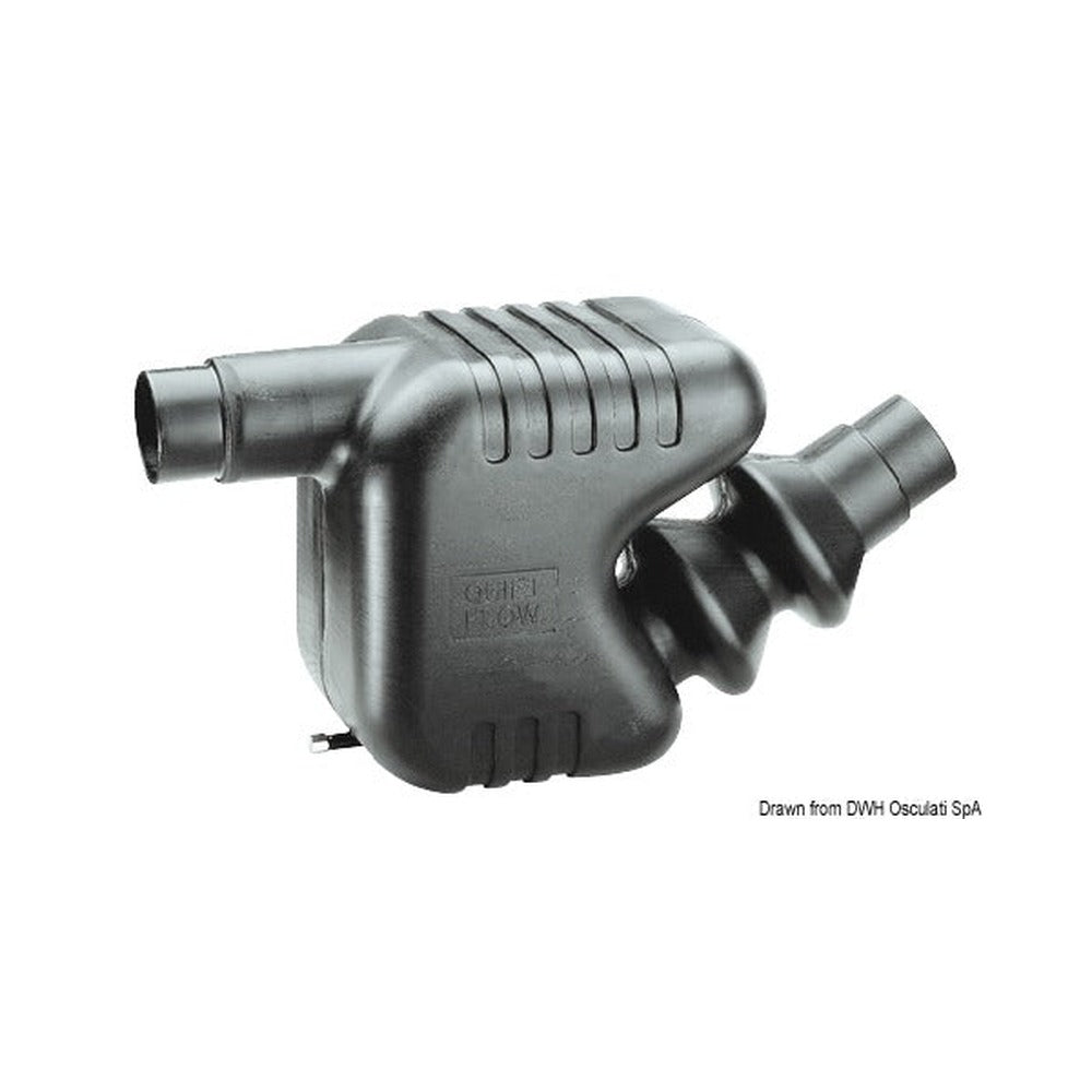 Exhaust muffler for water-cooled engines