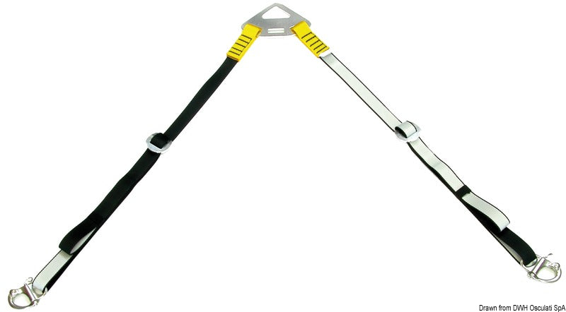 Polyester dinghy lift system