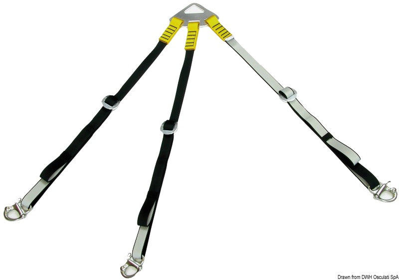 Polyesteristä valmistettu kumiveneen nostojärjestelmä