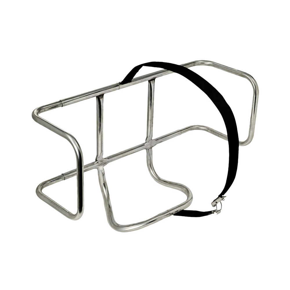 Universal liferaft holder for fast launching