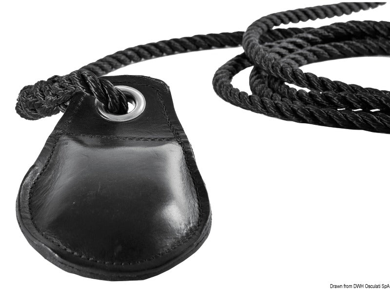 Leather line-throwing gun