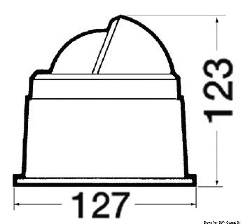 RIVIERA Zenit 3" compass fitted with binnacle