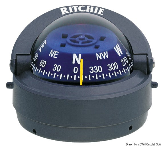RITCHIE Explorer 2'' 3/4 (70 mm) kompassit kompensaattoreilla ja yövalaistuksella