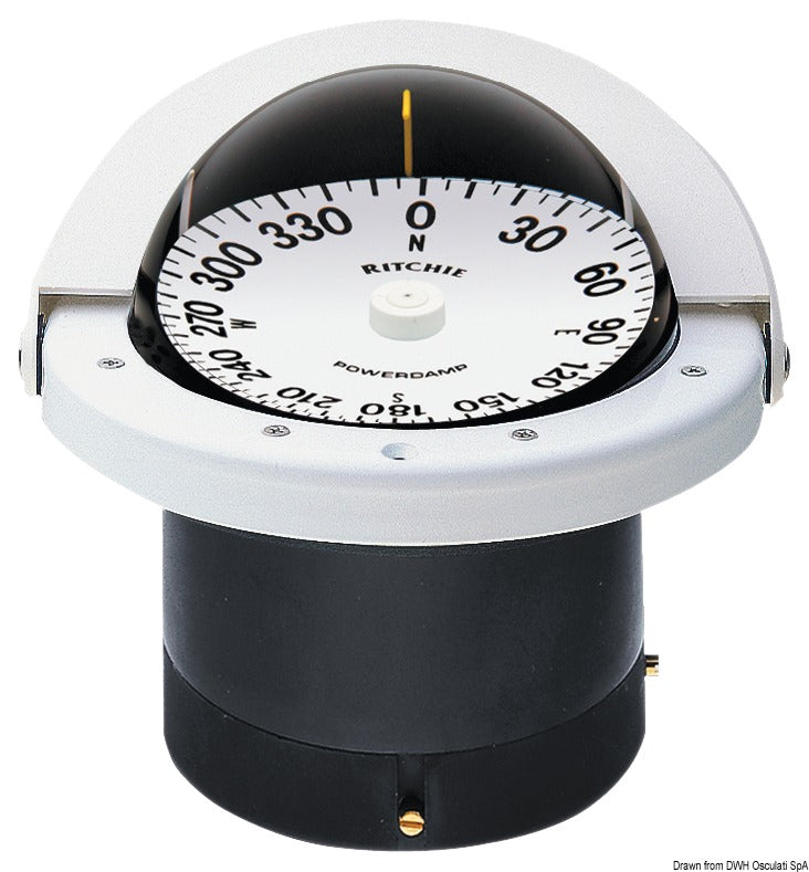 RITCHIE Navigator 4'' 1/2 (114 mm) kompassit kompensaattoreilla ja yövalaistuksella