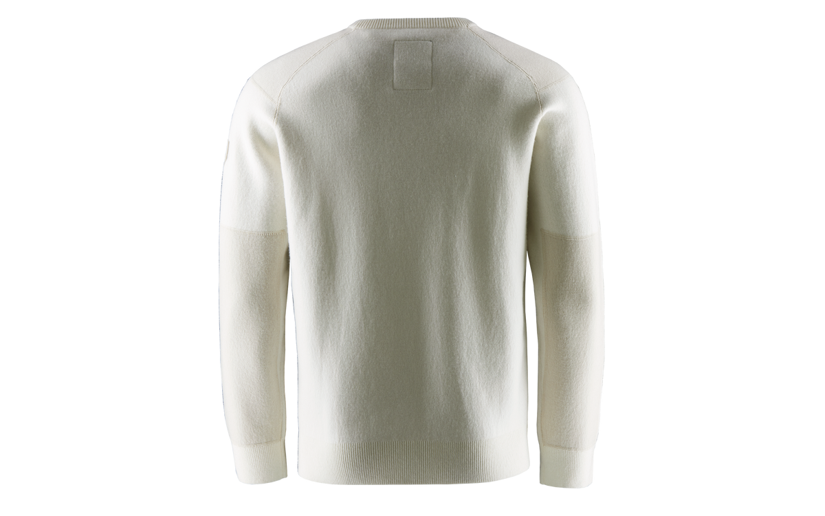 Sail Racing Spine Knitted Crewneck Off White back