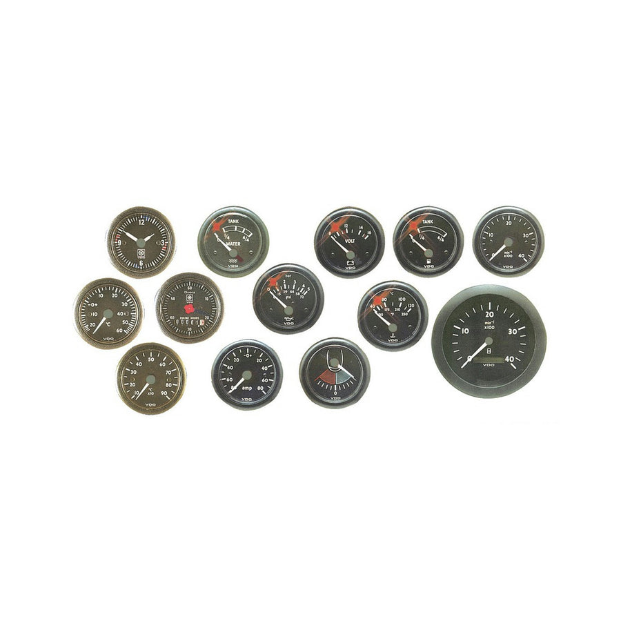Diesel rev.meter 0-4000 24V w