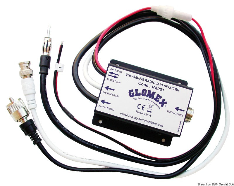 Signaldelare RA201 radio – GLOMEX