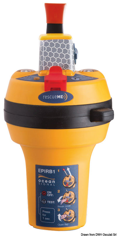 Epirb1 OCEAN SIGNAL manuaalisella GPS CAT2
