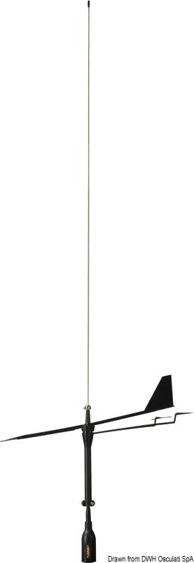 Glomex Black Swanin SUPERGAIN VHF-antenni