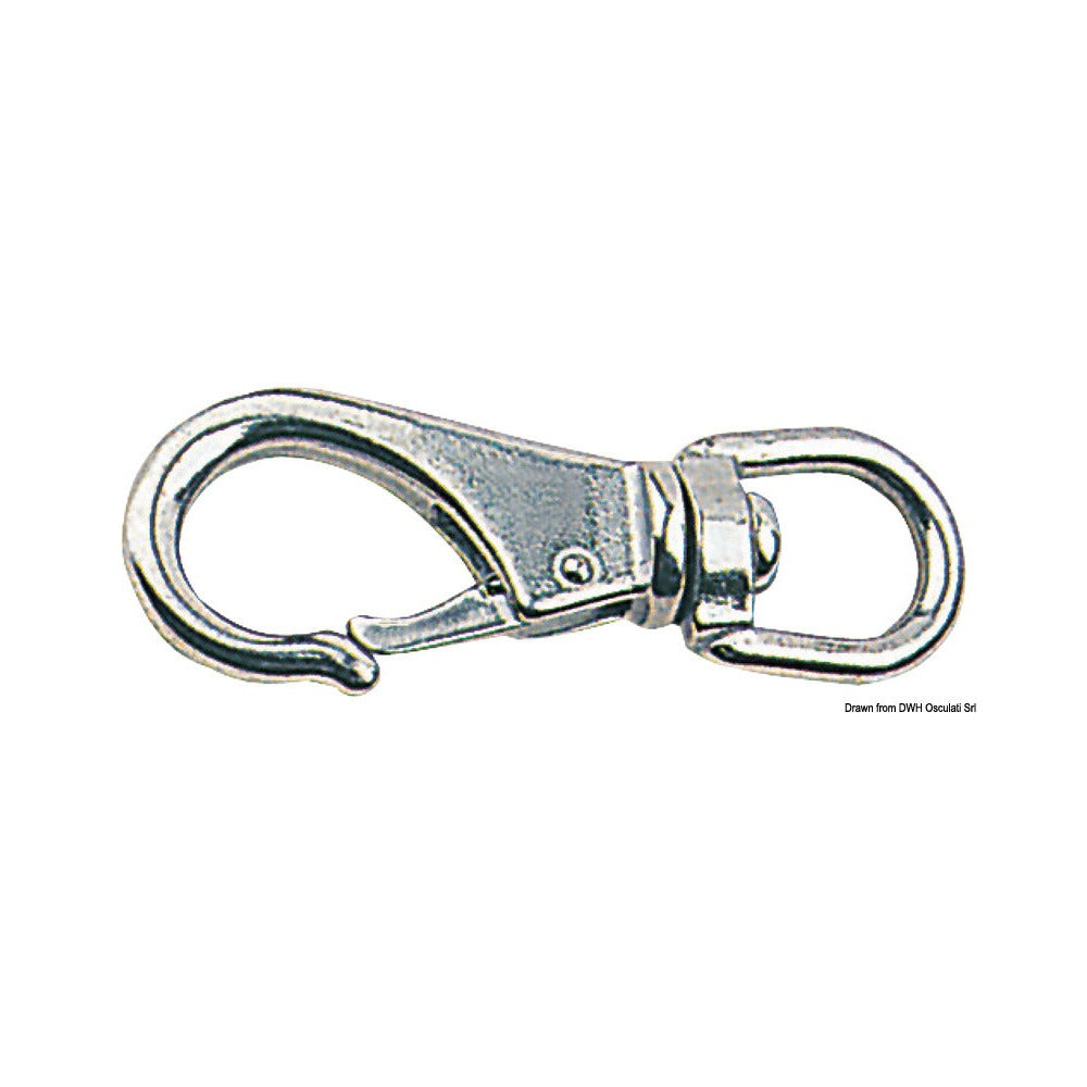 Snap-hooks with swivel, made of stainless steel