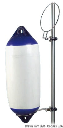 Foldable stainless steel fender-holder