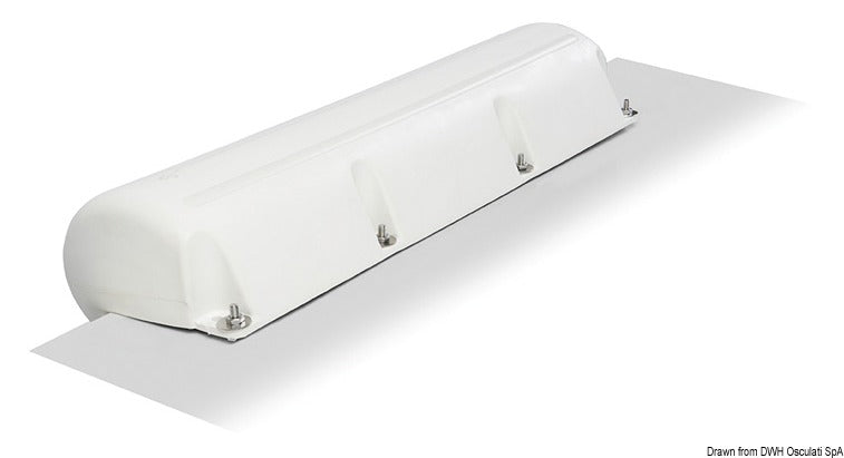 Valkoiset PVC-lepuuttajat laitureille, täytettävät