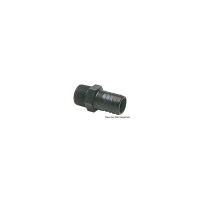 Black polycarbonate hose adaptors